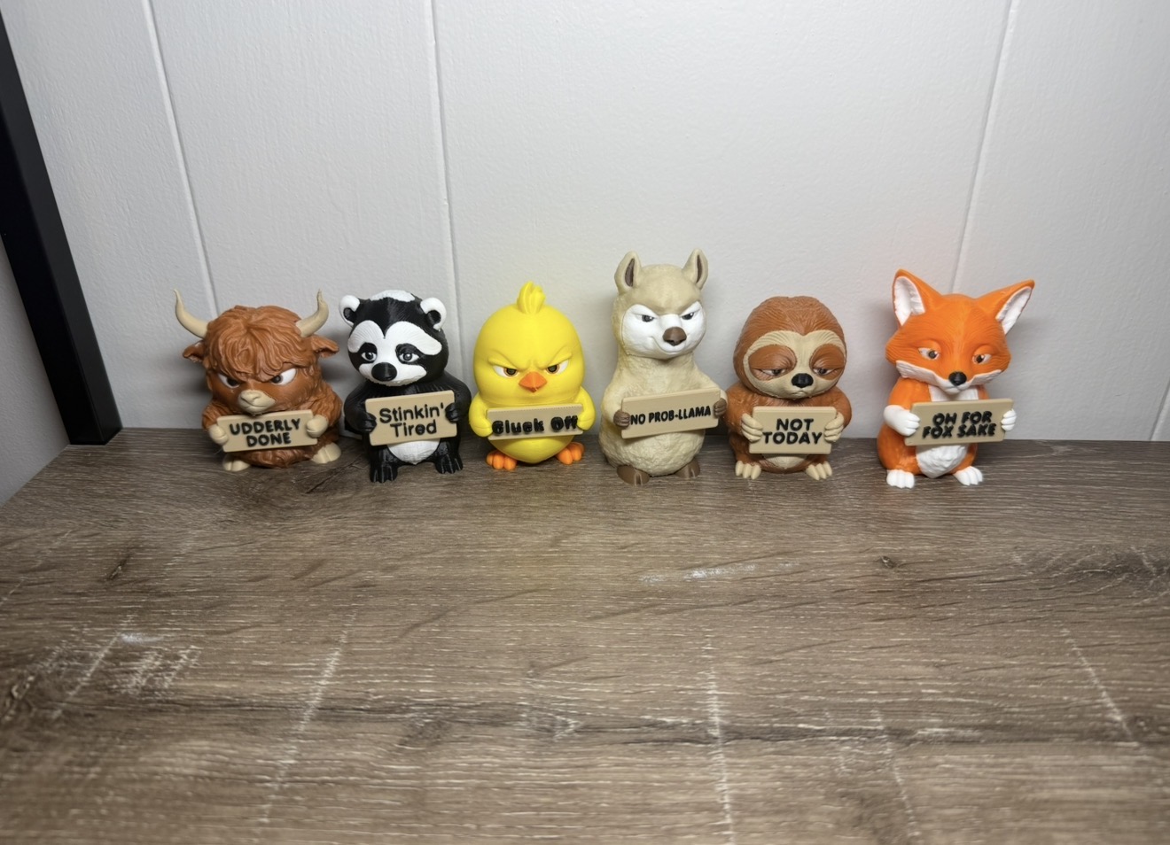 Grumpy Animal Figurines